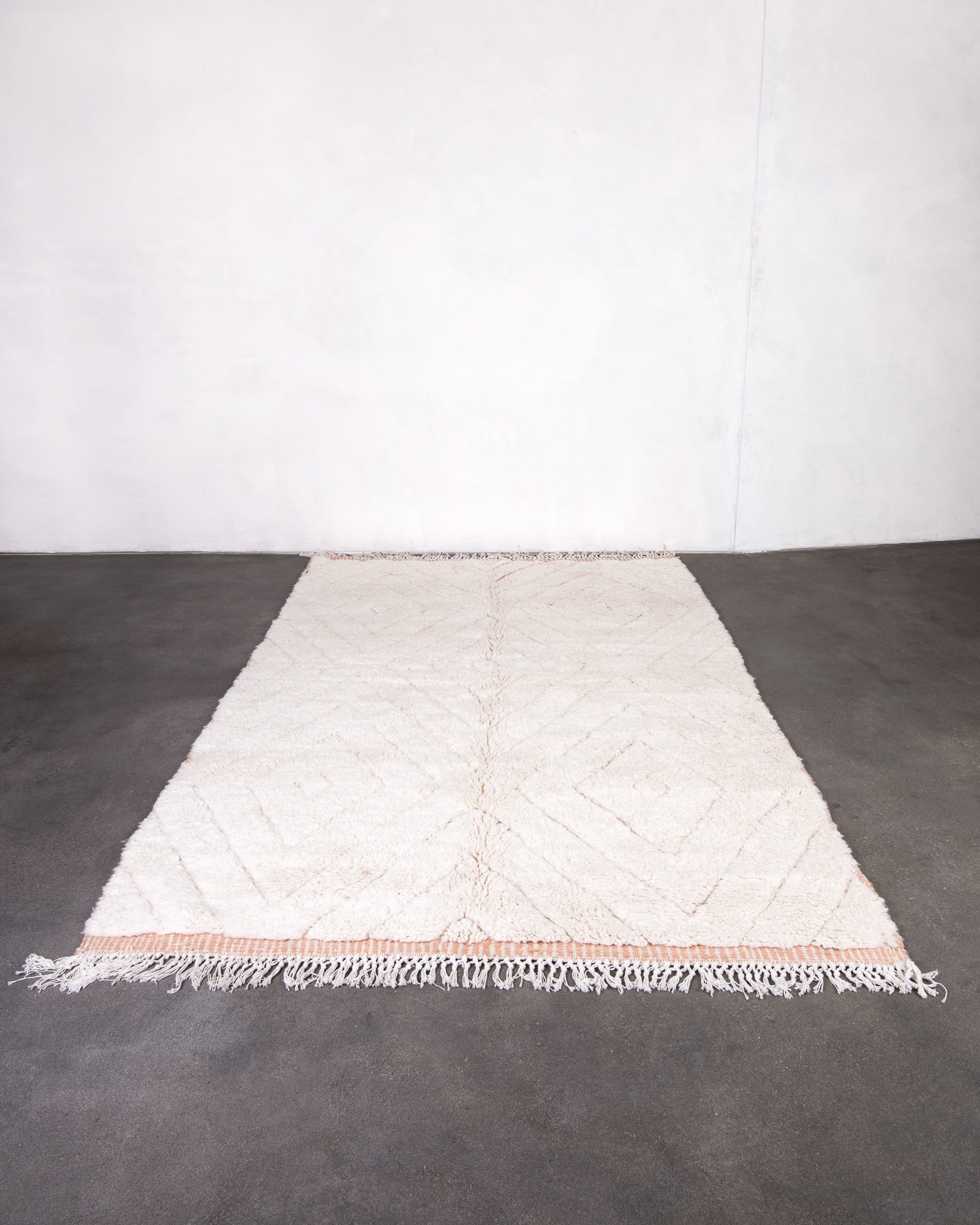 Modern designer handcrafted Berber rug from morocco Beniourain with beautiful colors and patterns
